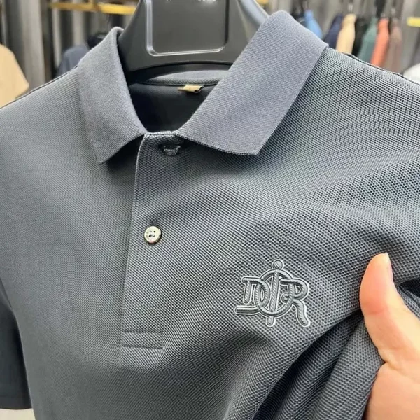 Men's Polo Shirt Luxury Embroidered Short Sleeve 2024 Korean Fashion - Image 4
