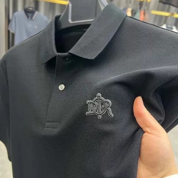 Men's Polo Shirt Luxury Embroidered Short Sleeve 2024 Korean Fashion - Image 2