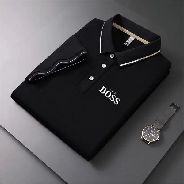Men's Polo Sport Shirt  Korean Fashion Men's Clothing - Image 2