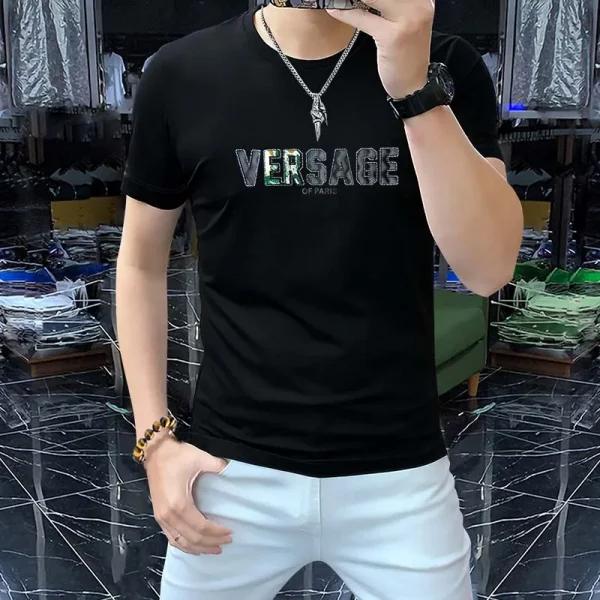 Men's T-shirt Fashionable High Quality Silk Cotton Tees Summer O-neck Comfortable Versatile Slim Fit Male Top Trendy Clothing - Image 5