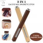 3 IN 1 Multi-function Cat Eye Magnet For Nail Art Design Strong Thick Magnetic Stick Large Cylindrical Magnetic Nail Tool,