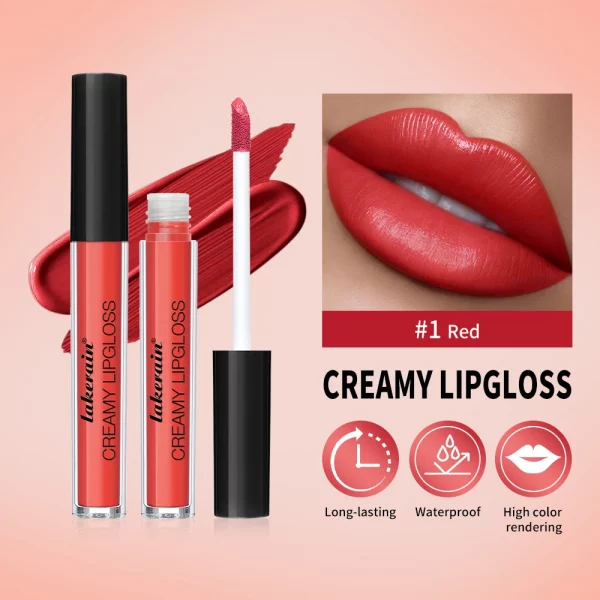 Liquid Lipstick Waterproof  8 Color Vitamin E Makeup Sets Lip Glosses Lip Plumpers Lip Cream Valentine's Day Gifts peel off lip liner stay-n - Image 3
