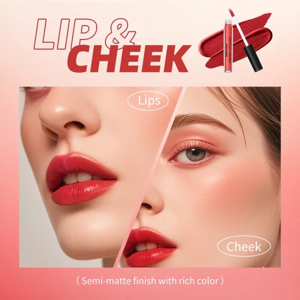 Liquid Lipstick Waterproof  8 Color Vitamin E Makeup Sets Lip Glosses Lip Plumpers Lip Cream Valentine's Day Gifts peel off lip liner stay-n - Image 6