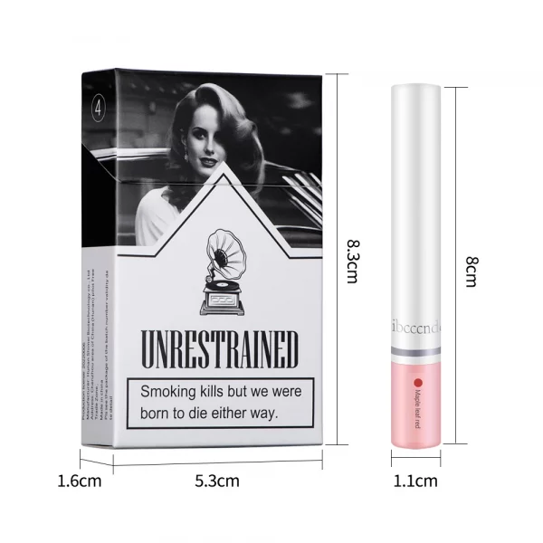 Cigarette Lipstick Set Long Lasting Lip Glaze Matte Lip Tint Makeup Cosmetics peel off lip liner stay-n - Image 6