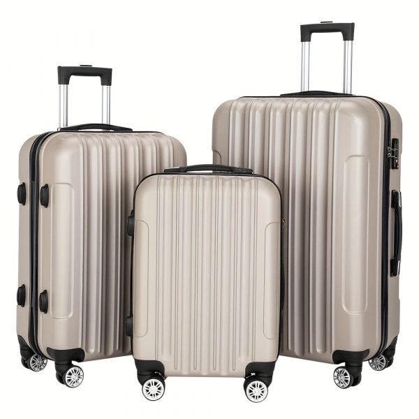 Set 3pcs & single 1 pc ABS Hardshell Luggage Set 20/24/28 Inch, 4 Spinner Wheels & TSA Lock Suitcases - Image 23