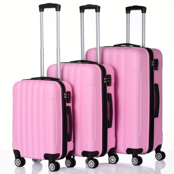 Set 3pcs & single 1 pc ABS Hardshell Luggage Set 20/24/28 Inch, 4 Spinner Wheels & TSA Lock Suitcases - Image 14