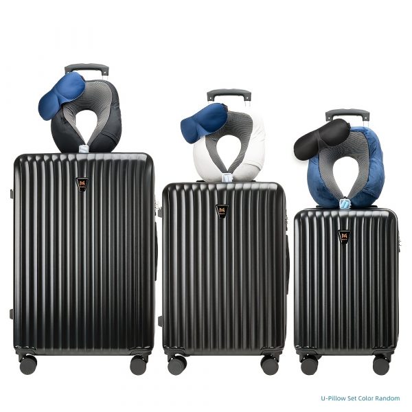 Set 3pcs Lightweight Hardshell Luggage Use TSA Lock, Double Spinner Wheels - Image 9