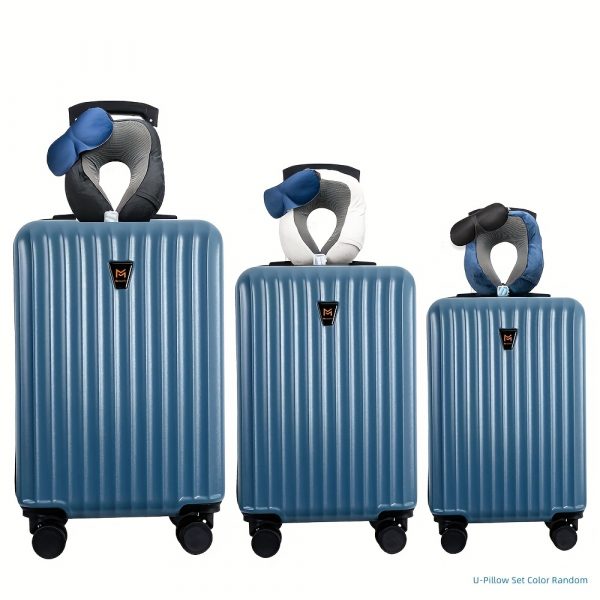 Set 3pcs Lightweight Hardshell Luggage Use TSA Lock, Double Spinner Wheels