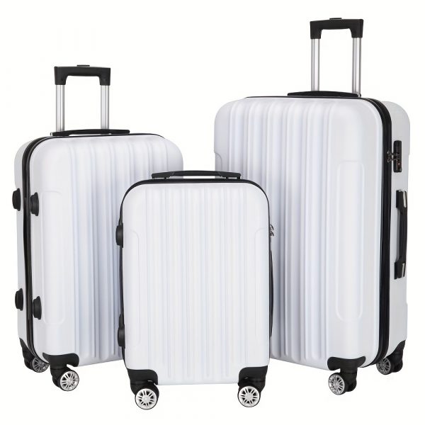 Set 3pcs & single 1 pc ABS Hardshell Luggage Set 20/24/28 Inch, 4 Spinner Wheels & TSA Lock Suitcases - Image 16