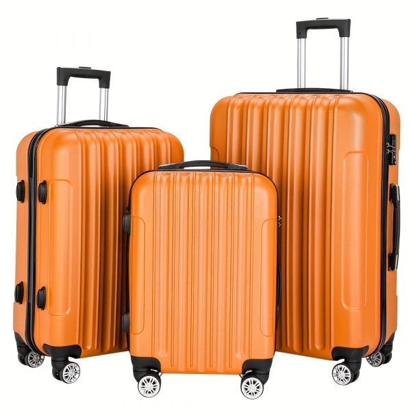 Set 3pcs & single 1 pc ABS Hardshell Luggage Set 20/24/28 Inch, 4 Spinner Wheels & TSA Lock Suitcases - Image 21