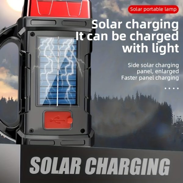 Solar LED Camping Lantern USB Charging Port - Image 3