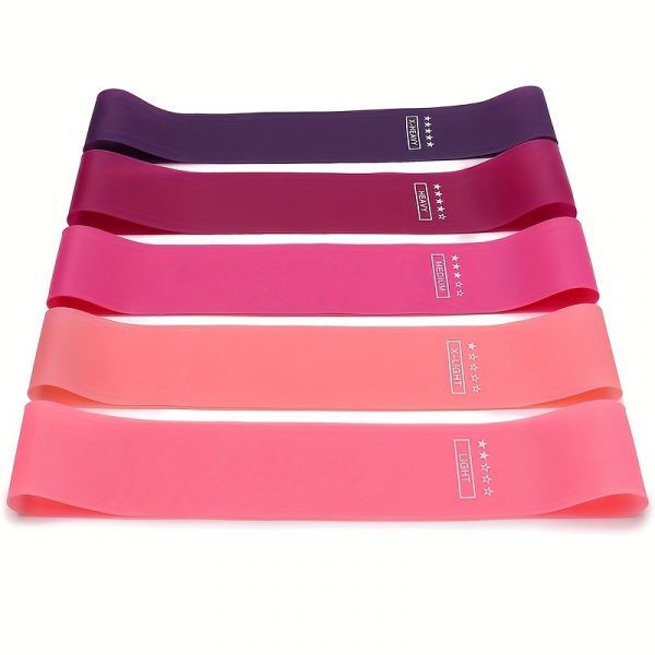 5pcs Portable Resistance Band Set, - Image 2