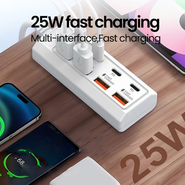 4USB+4PD 25W hub fastcharging - Image 3