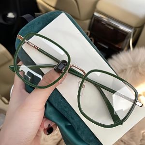 Square Glasses with Anti-Blue Light Lenses
