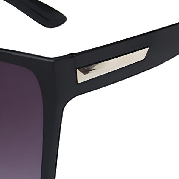 Square Fashion Glasses Stylish Black - Image 4
