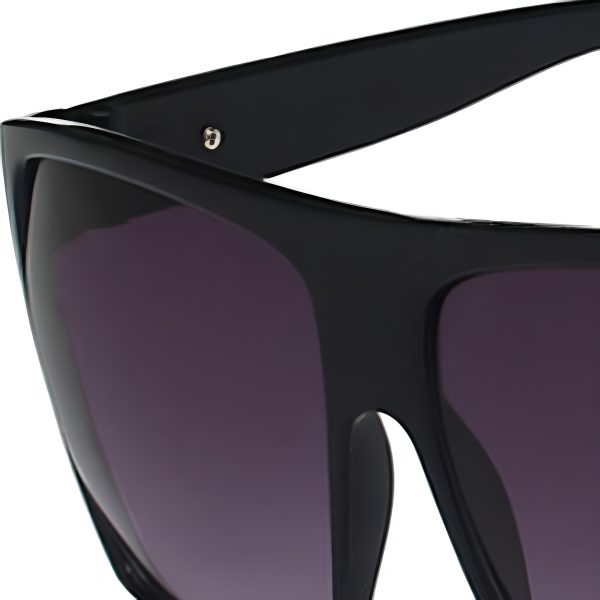 Square Fashion Glasses Stylish Black - Image 5
