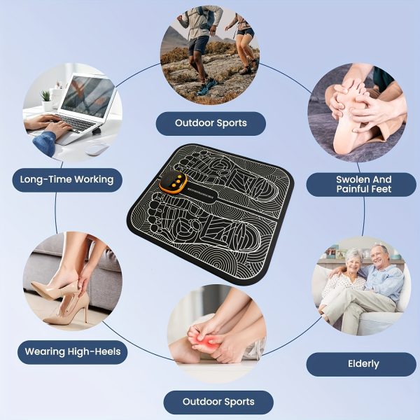 USB Rechargeable EMS Foot Massager Mat - Image 2