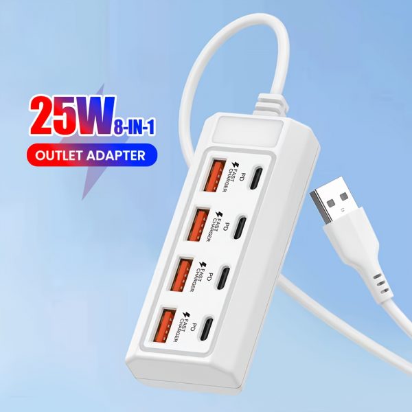 4USB+4PD 25W hub fastcharging - Image 2