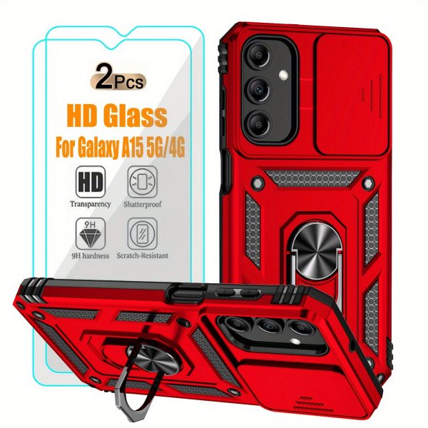 Samsung Galaxy A15 5G/4G Case with 2 Pack Screen Protector