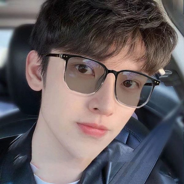 Retro Oval & Square Design Transition Lenses