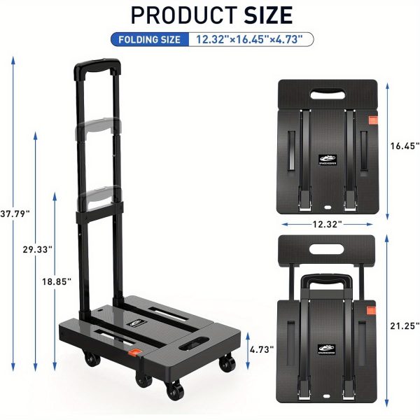Folding Hand Truck Dolly Platform - Image 7