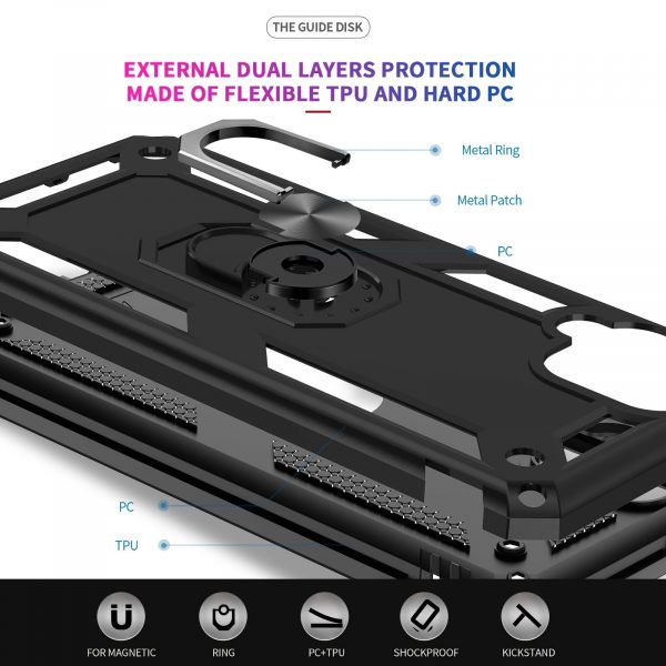 Samsung Case A12 Stand, 2 Tempered Glass Screen Protectors - Image 7