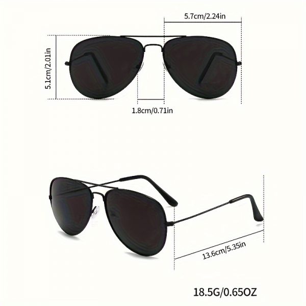 5 Pairs Classic Fashion Glasses - Image 6
