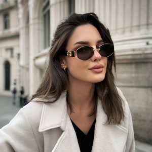 Retro Oval Polarized Lenses Fashion Women