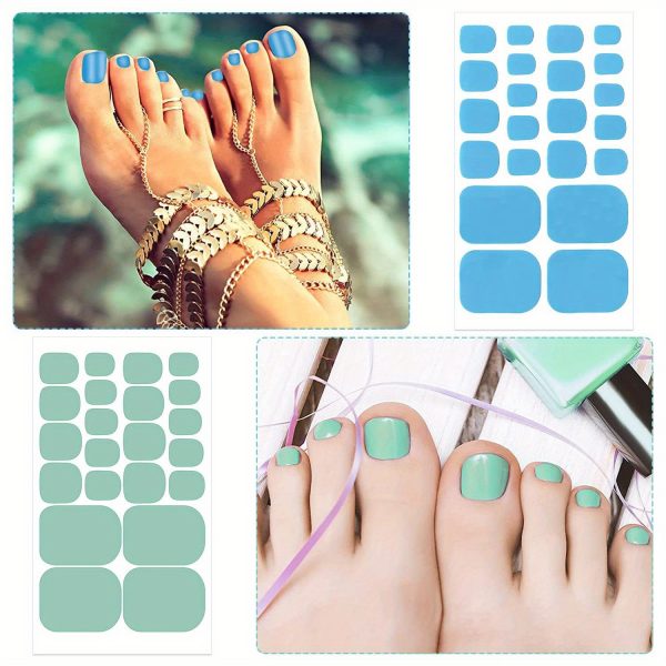 32 Sheets, 704 Pcs Nail Art Wraps Toenail Stickers - Image 2