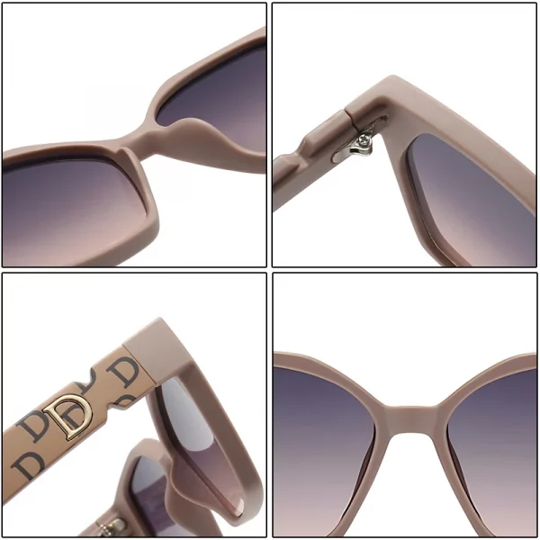Fashion Brand Luxury Designer Sunglasses Women 2025 Vintage Mirror Party Trendy Shades Glasses Summer Travel Outdoor Sunglasses - Image 6