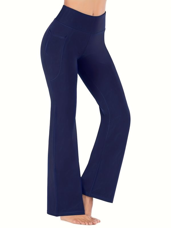 Women'S Flared Pants with Pockets, High-Waisted Yoga - Image 6