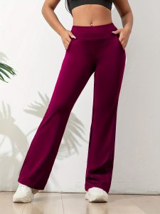 Casual Yoga Pants, High Elastic Running Fitness