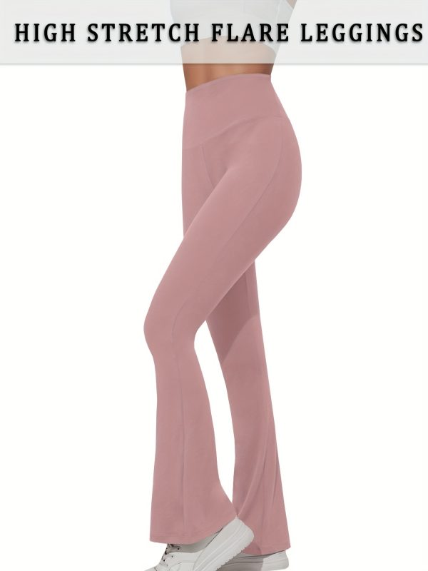 Super Soft High Waisted Flare Pants - Image 3