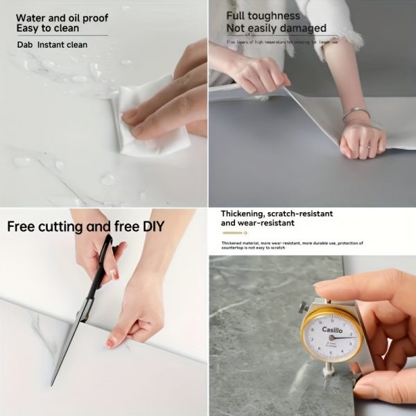 Marble Peel & Stick Vinyl Wallpaper Easy Home Decor - Image 14